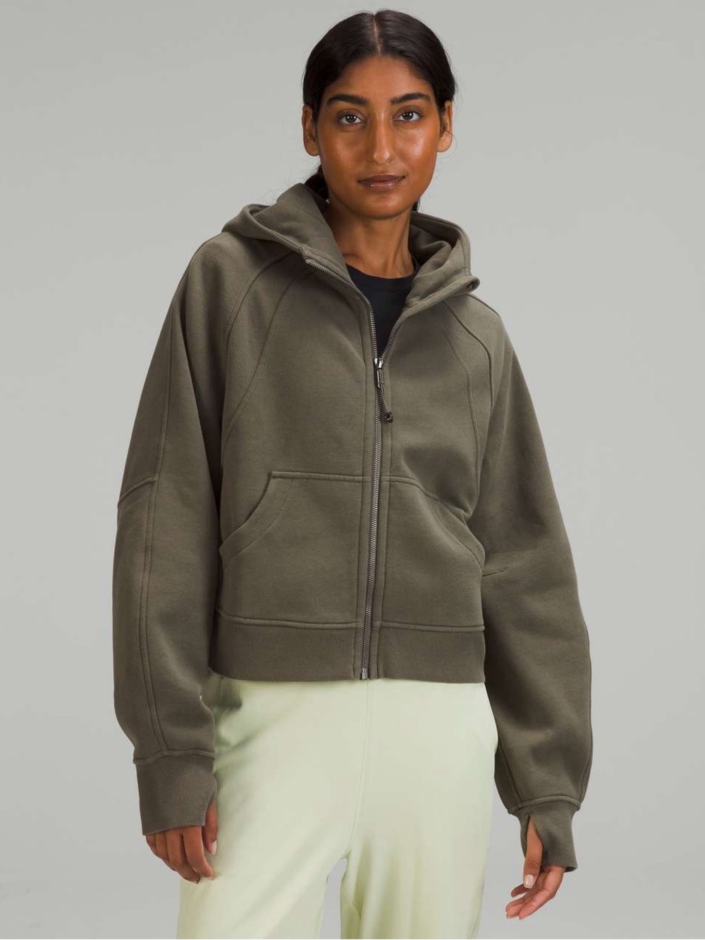 Lululemon Scuba Oversized Full Zip -
Army Green